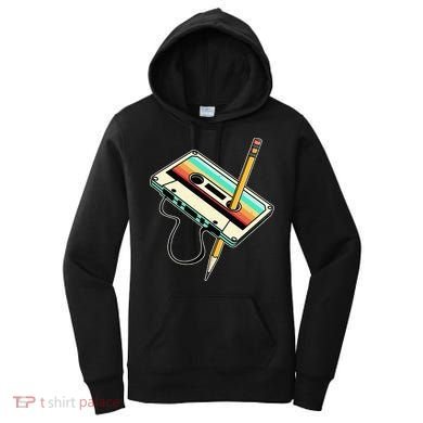 80s 90s Retro Party Costume Nostalgia Cassette Women's Hoodie
