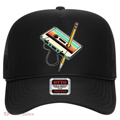 80s 90s Retro Party Costume Nostalgia Cassette Hat