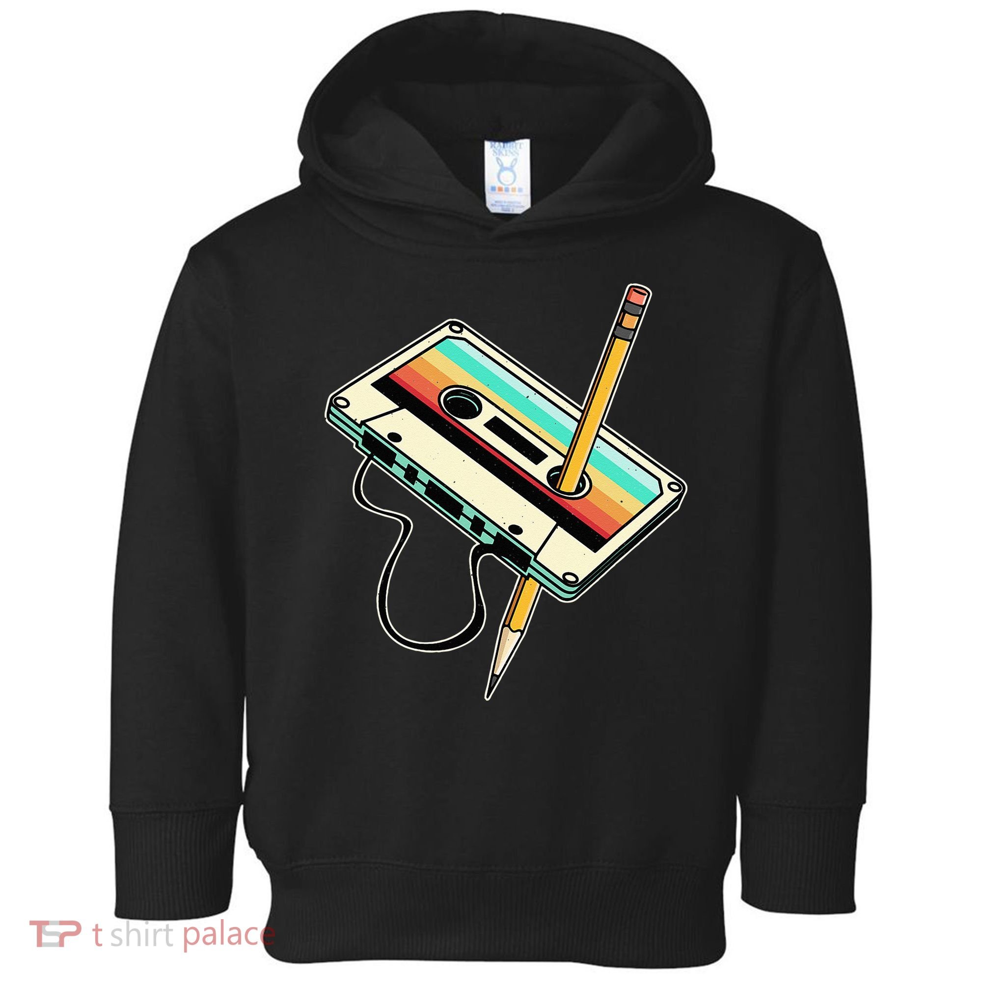 80s 90s Retro Party Costume Nostalgia Cassette Toddler Hoodie