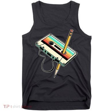 80s 90s Retro Party Costume Nostalgia Cassette Tank Top