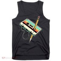 80s 90s Retro Party Costume Nostalgia Cassette Tank Top thumb 0