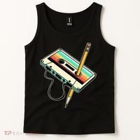 80s 90s Retro Party Costume Nostalgia Cassette Tank Top thumb 2