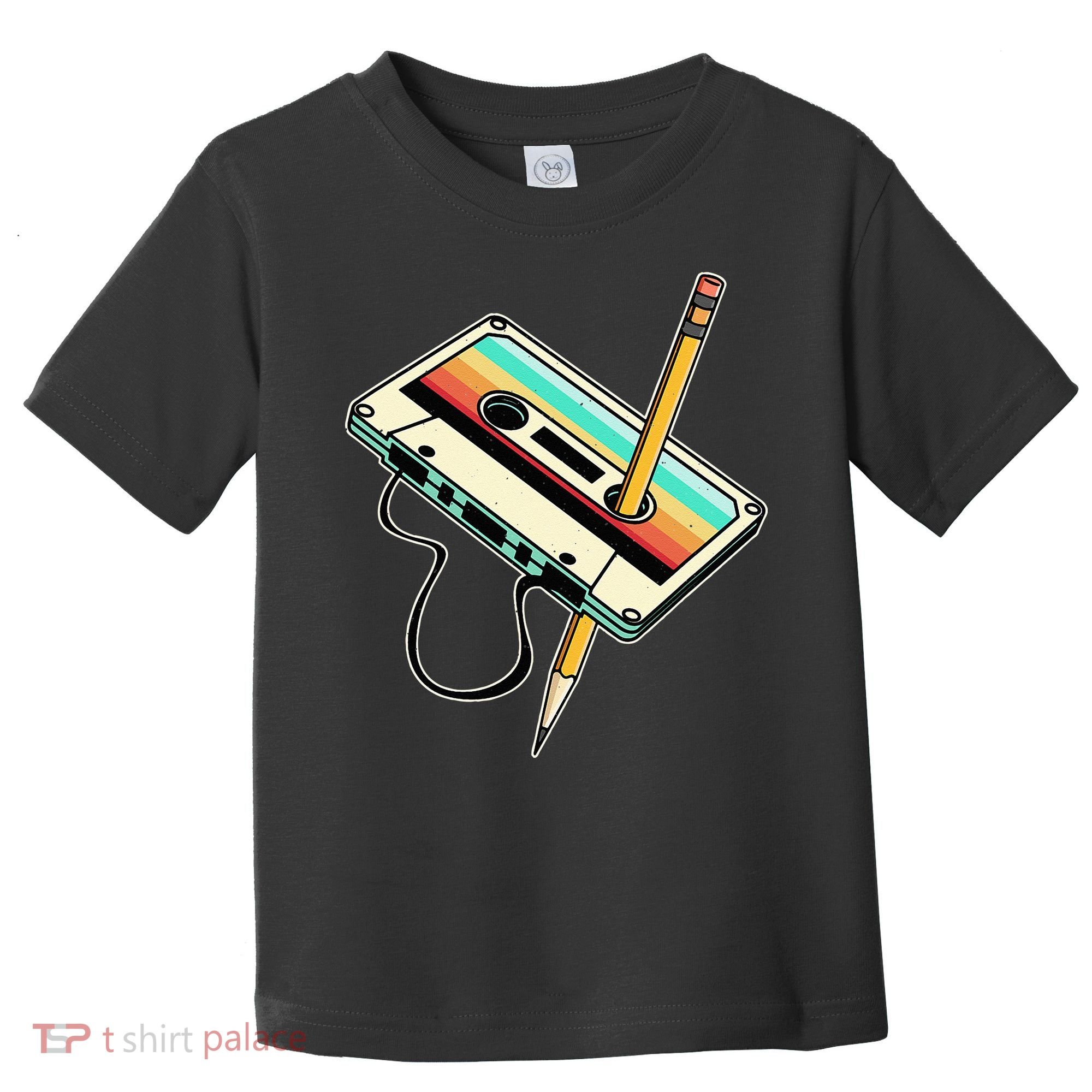 80s 90s Retro Party Costume Nostalgia Cassette Toddler T-Shirt