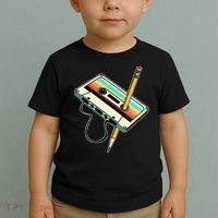 80s 90s Retro Party Costume Nostalgia Cassette Toddler T-Shirt thumb 2