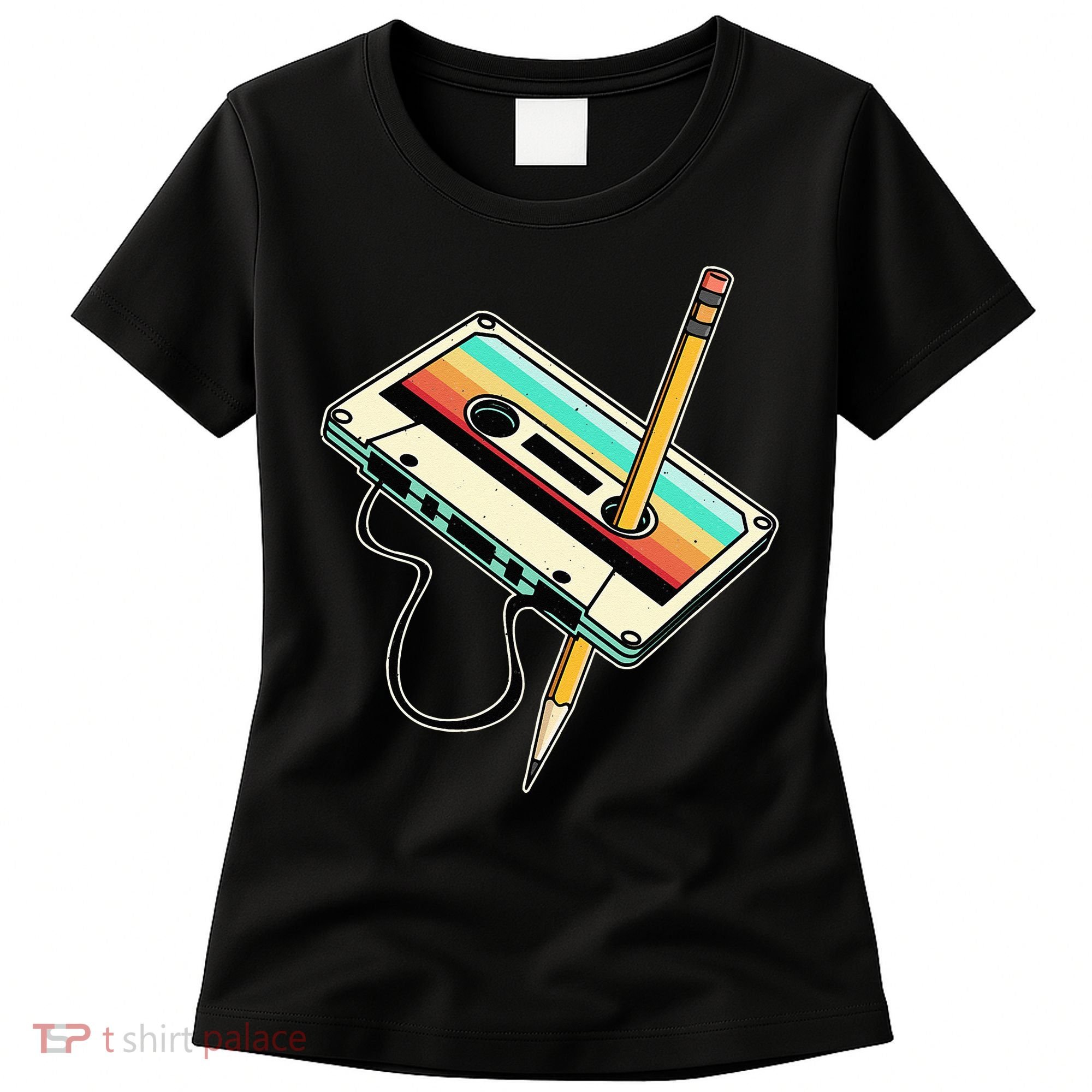 80s 90s Retro Party Costume Nostalgia Cassette Women's T-Shirt