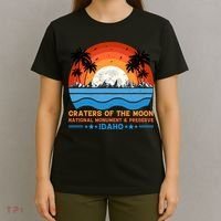 80s 90s Retro Sunset Distressed Craters Of The Moon National Monument Idaho T-Shirt thumb 4