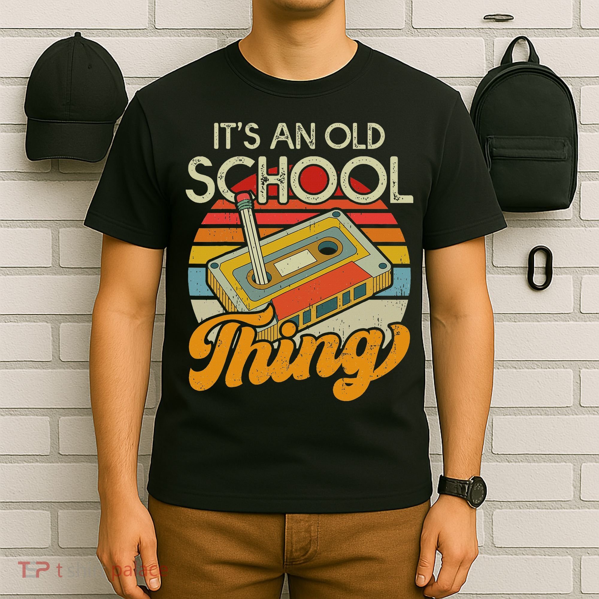 80s 90s Retro Oldschool Cassette Tape Music Women T-Shirt