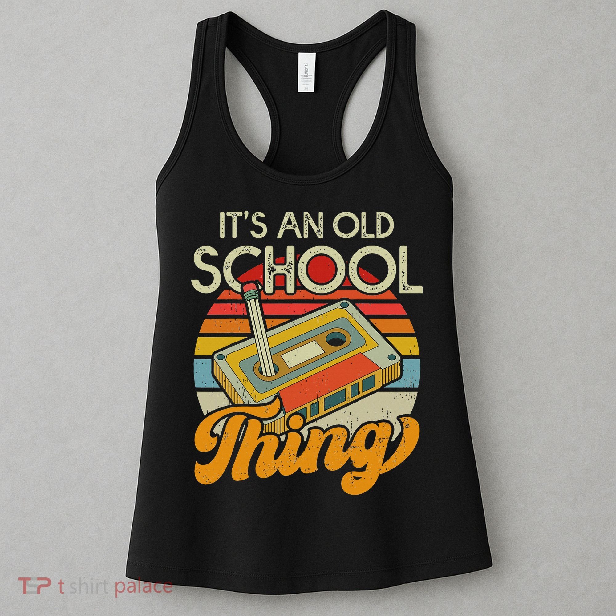 80s 90s Retro Oldschool Cassette Tape Music Women Women's Tank Top