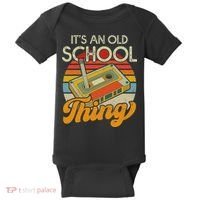 80s 90s Retro Oldschool Cassette Tape Music Women Baby Bodysuit thumb 0