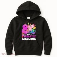 8th Axolotl Birthday Party Eight Year Old Axolotl Birthday Kids Hoodie thumb 0