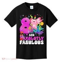 8th Axolotl Birthday Party Eight Year Old Axolotl Birthday Kids T-Shirt thumb 0