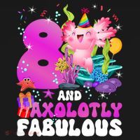 8th Axolotl Birthday Party Eight Year Old Axolotl Birthday Kids T-Shirt thumb 4