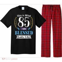 85 and Blessed 85th Birthday Gift for  Wo Shirt Pajama Set thumb 0