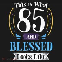 85 and Blessed 85th Birthday Gift for  Wo Shirt Women's Hoodie thumb 2