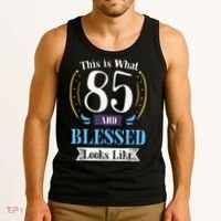 85 and Blessed 85th Birthday Gift for  Wo Shirt Tank Top thumb 3