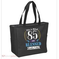 85 and Blessed 85th Birthday Gift for  Wo Shirt Tote Bag thumb 2