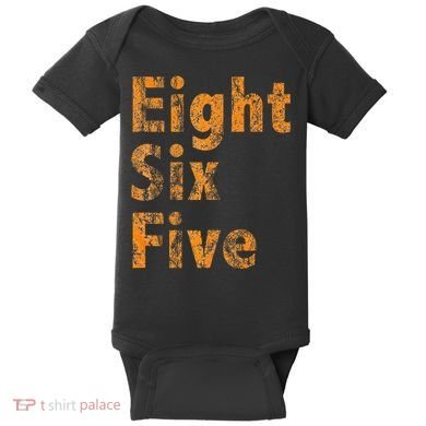 865 Area Code Tennessee Knoxville Eight Six Five Fan Baby Bodysuit