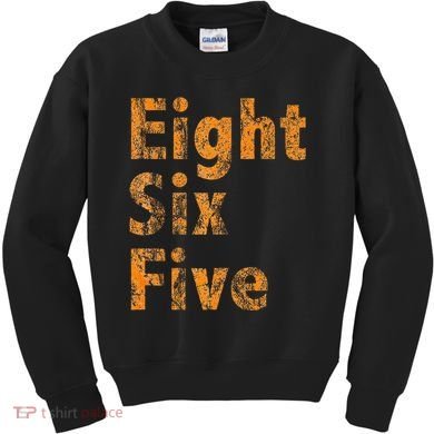 865 Area Code Tennessee Knoxville Eight Six Five Fan Kids Sweatshirt