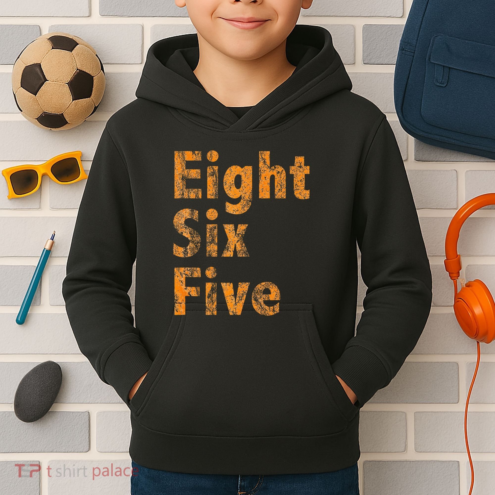 865 Area Code Tennessee Knoxville Eight Six Five Fan Kids Hoodie