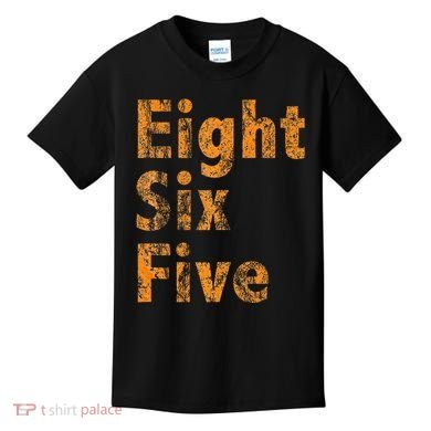 865 Area Code Tennessee Knoxville Eight Six Five Fan Kids T-Shirt
