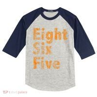 865 Area Code Tennessee Knoxville Eight Six Five Fan Kids Colorblock Raglan Jersey thumb 0