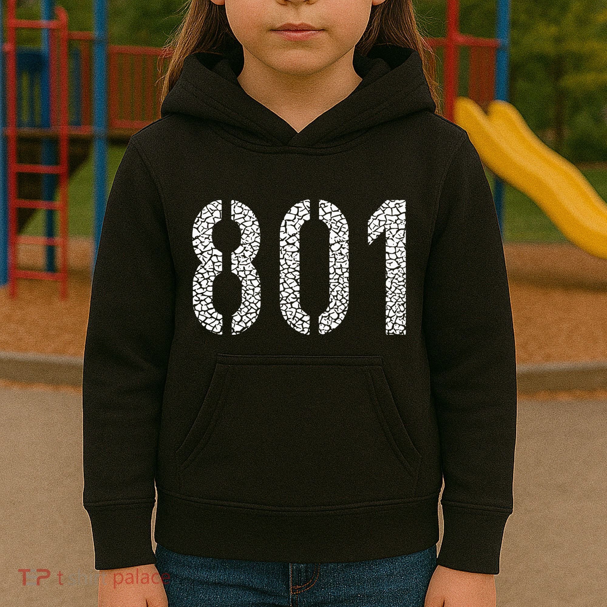 801 Area Code Salt Lake City Kids Hoodie