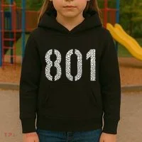 801 Area Code Salt Lake City Kids Hoodie thumb 3