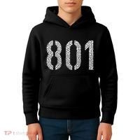 801 Area Code Salt Lake City Kids Hoodie thumb 4