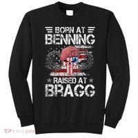 82nd Airborne Division Born At Ft Benning Raised Fort Bragg Sweatshirt thumb 0