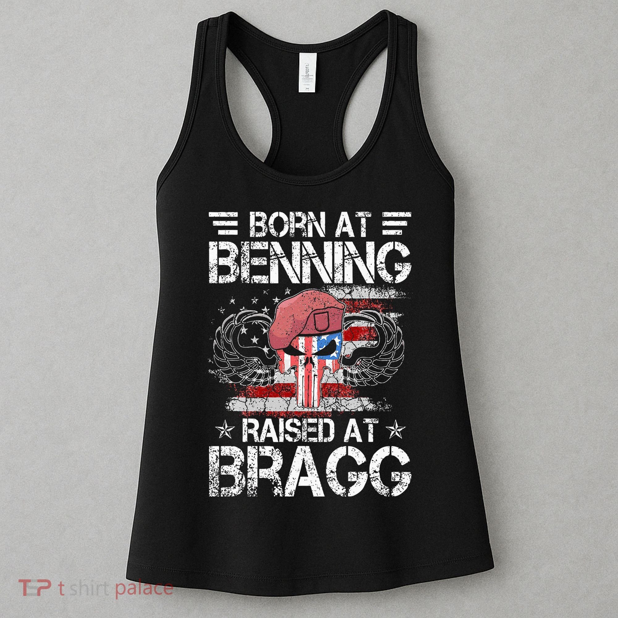 82nd Airborne Division Born At Ft Benning Raised Fort Bragg Women's Tank Top