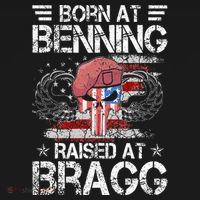 82nd Airborne Division Born At Ft Benning Raised Fort Bragg Baby Bodysuit thumb 2