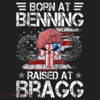 82nd Airborne Division Born At Ft Benning Raised Fort Bragg Hat thumb 2
