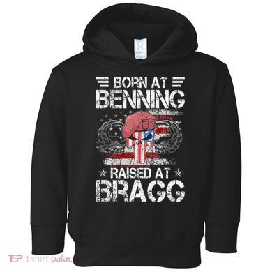 82nd Airborne Division Born At Ft Benning Raised Fort Bragg Toddler Hoodie