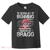 82nd Airborne Division Born At Ft Benning Raised Fort Bragg Toddler T-Shirt thumb 0