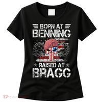 82nd Airborne Division Born At Ft Benning Raised Fort Bragg Women's T-Shirt thumb 0