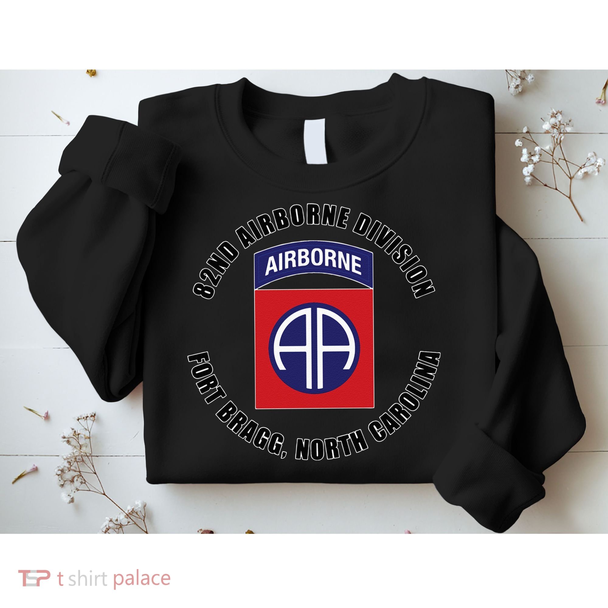 82nd Airborne Division Fort Bragg North Carolina Emblem Vet Sweatshirt