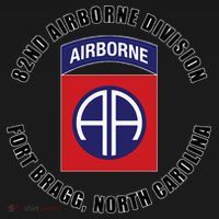 82nd Airborne Division Fort Bragg North Carolina Emblem Vet Sweatshirt thumb 3