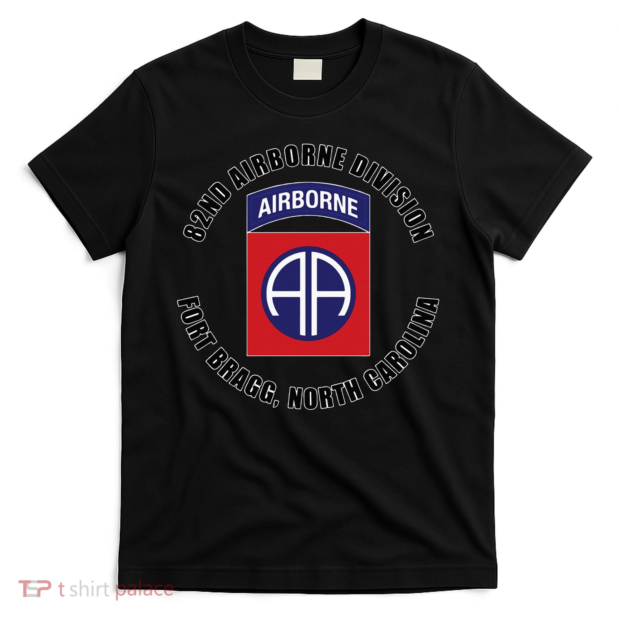 82nd Airborne Division Fort Bragg North Carolina Emblem Vet T-Shirt