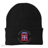 82nd Airborne Division Fort Bragg North Carolina Emblem Vet Beanie thumb 0