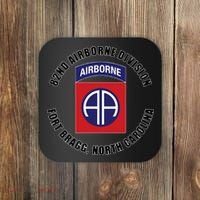 82nd Airborne Division Fort Bragg North Carolina Emblem Vet Coaster thumb 0