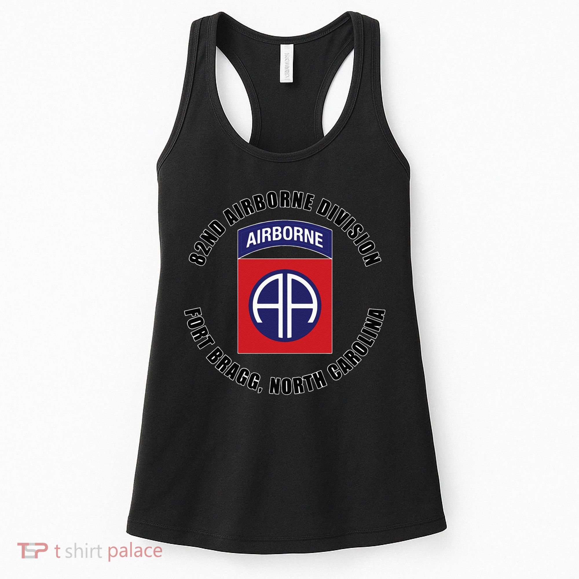 82nd Airborne Division Fort Bragg North Carolina Emblem Vet Women's Tank Top