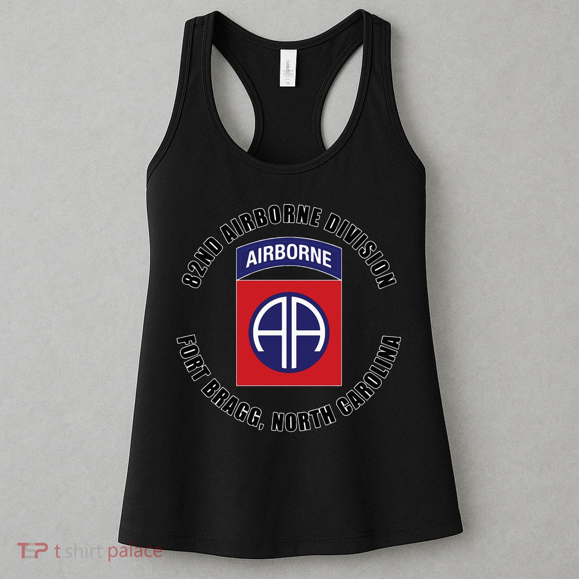 82nd Airborne Division Fort Bragg North Carolina Emblem Vet Women's Tank Top