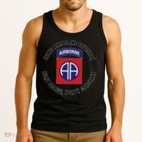 82nd Airborne Division Fort Bragg North Carolina Emblem Vet Tank Top thumb 3