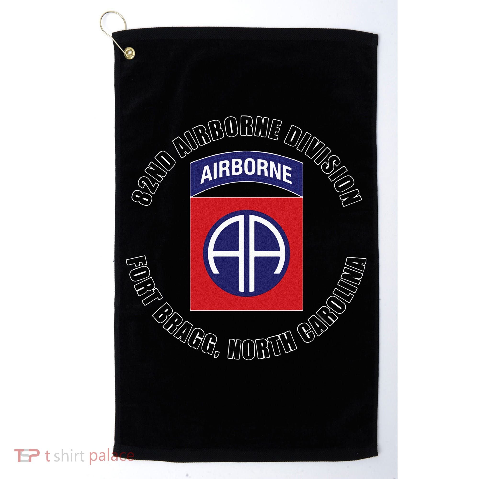 82nd Airborne Division Fort Bragg North Carolina Emblem Vet Golf Towel