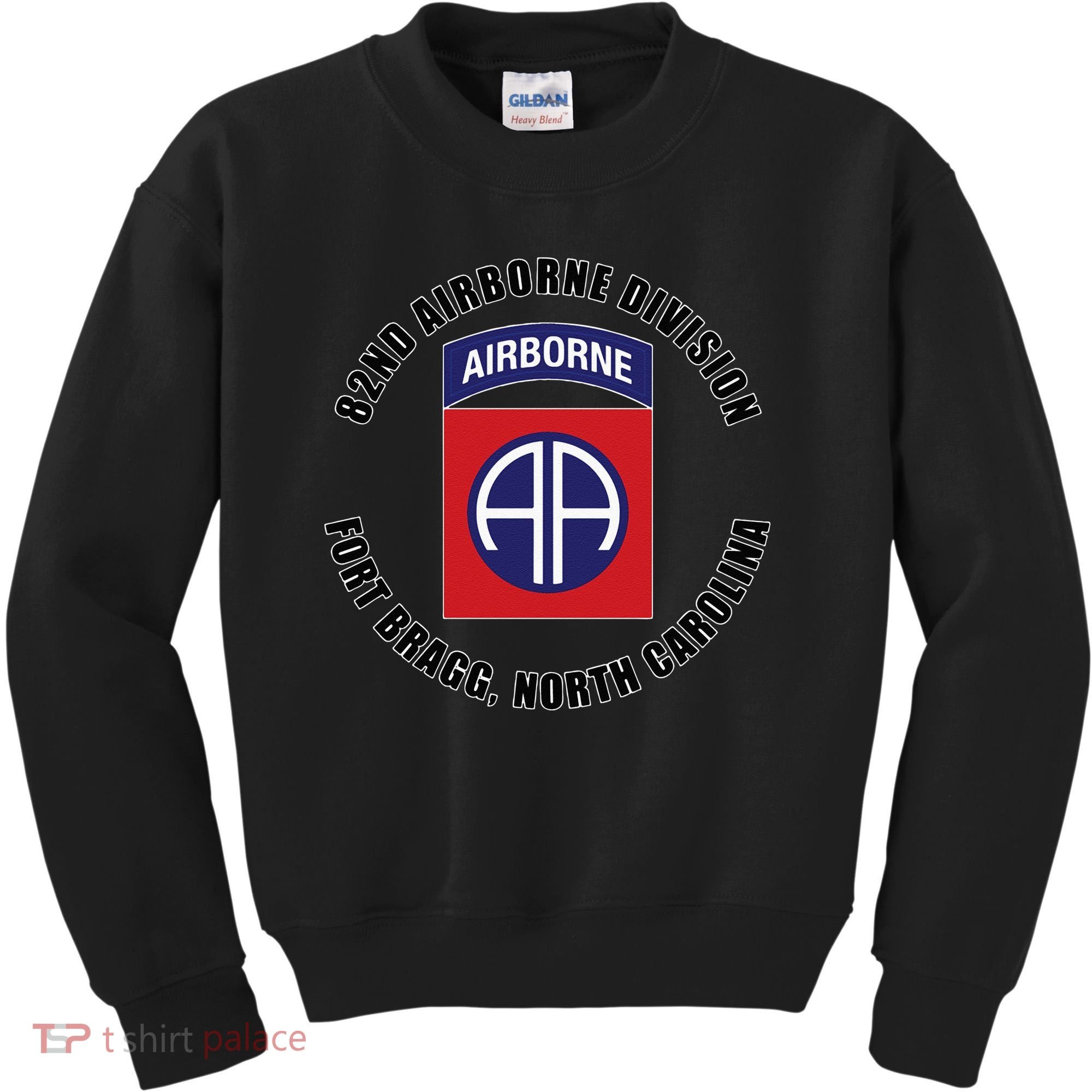 82nd Airborne Division Fort Bragg North Carolina Emblem Vet Kids Sweatshirt