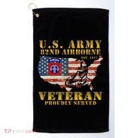 82nd Airborne Division Death From Above Fort Bragg Golf Towel thumb 0