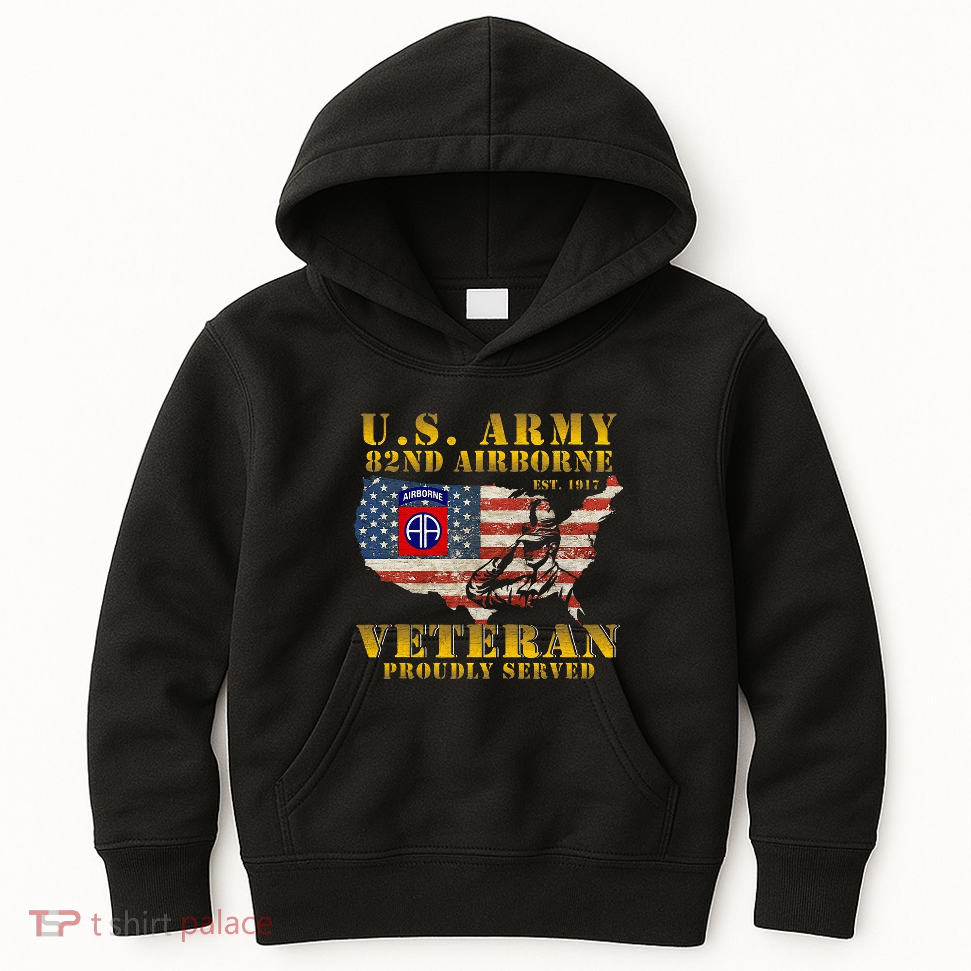 82nd Airborne Division Death From Above Fort Bragg Kids Hoodie