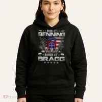82nd Airborne Division Born At Ft Benning Raised Fort Bragg Hoodie thumb 5