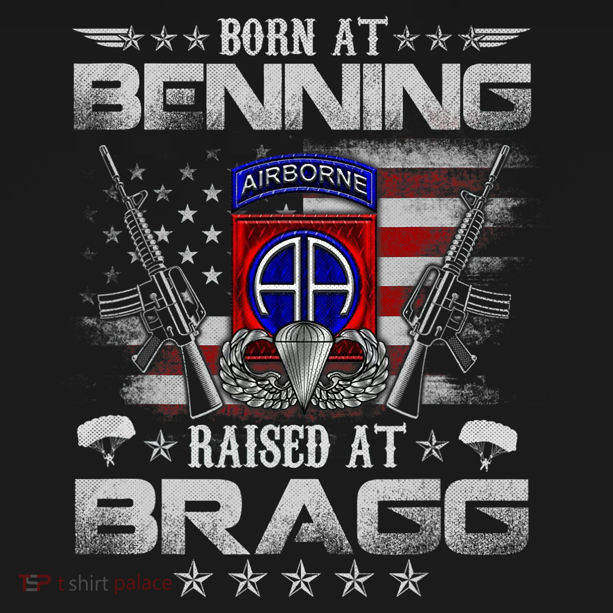 82nd Airborne Division Born At Ft Benning Raised Fort Bragg Sweatshirt