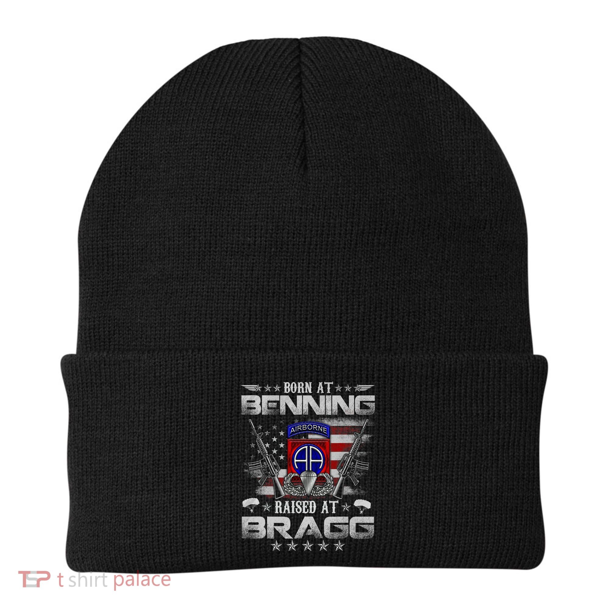 82nd Airborne Division Born At Ft Benning Raised Fort Bragg Beanie